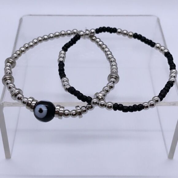 NWT Wool + Pepper Co. B&S Bracelet Stack (2) - Picture 4 of 4